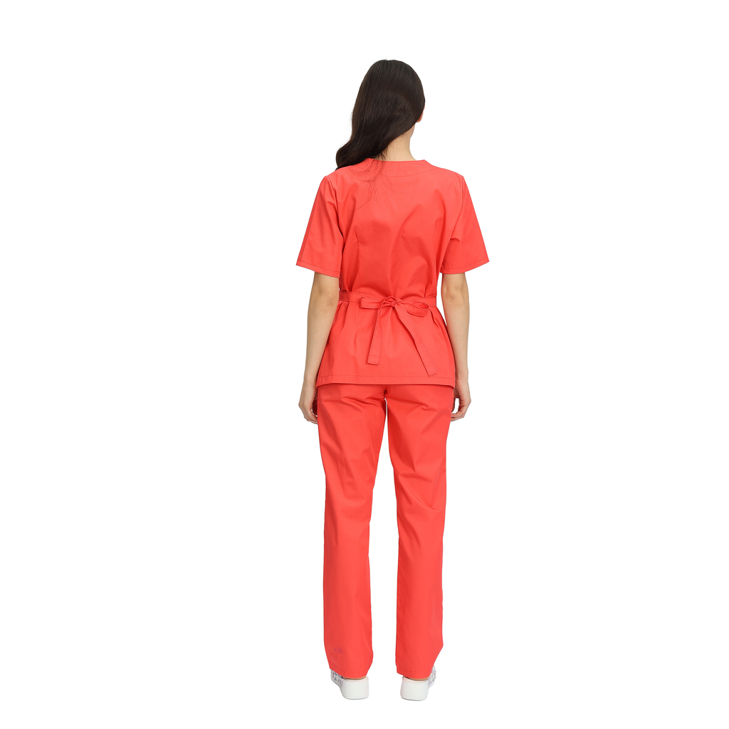 Compleu Medical Kimi, bluza medicala kimono si pantalon cu elastic | Inotex.ro