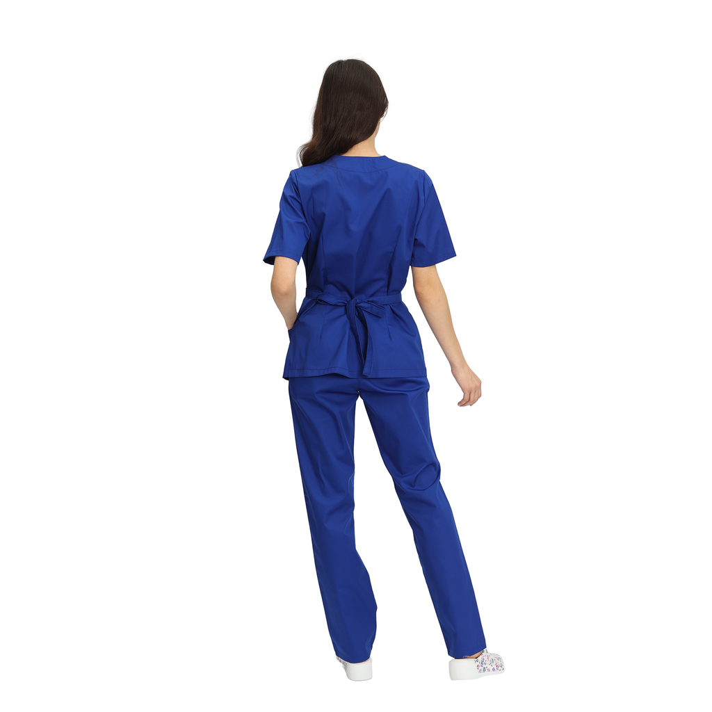 Compleu Medical Kimi, bluza medicala kimono si pantalon cu elastic | Inotex.ro